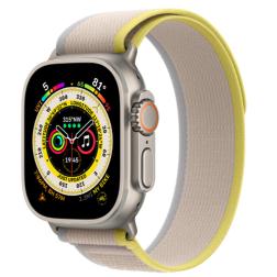 Apple Watch Ultra 49mm Yellow/Beige trail loop / Titanium Case