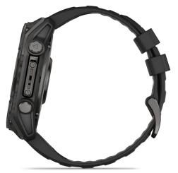 Умные часы Garmin Fenix 8 51 мм AMOLED Sapphire Carbon, Gray DLC Titanium with Black/Pebble Gray Silicone (010-02905-21)