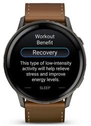 Умные часы Garmin Venu 4 45mm Slate with Black Silicone Band and Brown Leather Band (010-03014-03)