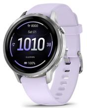 Умные часы Garmin Venu 4 41mm, Silver with Periwinkle Silicone (010-03013-41) HK