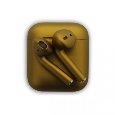 Apple AirPods (New Dark gold) Беспроводные наушники в футляре с возможностью беспроводной зарядки