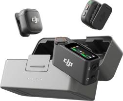 Беспроводной микрофон DJI Mic 3 (2 TX + 1 RX + Charging Case), черный