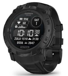 Смарт-часы Garmin Instinct 3 50 mm Solar Tactical Edition, Black with Black Silicone (010-02935-90) HK