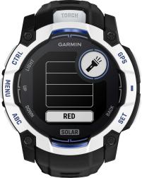 Смарт-часы Garmin Instinct 3 50 mm Solar, Whitestone with Black/Bolt Blue Band (010-02935-03)