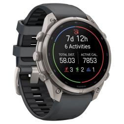 Умные часы Garmin Fenix 9 Pro AMOLED 47мм inReach, Titanium Graphite/Black (010-04336-21)