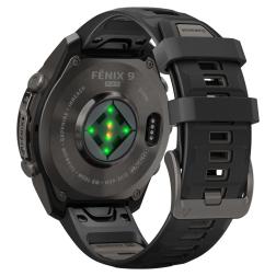 Умные часы Garmin Fenix 9 Pro AMOLED 47мм inReach, Carbon Gray DLC Titanium Black / Pebble Gray (010-04336-11)