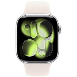 Apple Watch Series 11 46mm Aluminum Case with Sport Band, Starlight