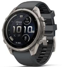 Умные часы Garmin Fenix 9 Pro AMOLED 47мм inReach, Titanium with Graphite/Black Silicone Band (010-04336-26)